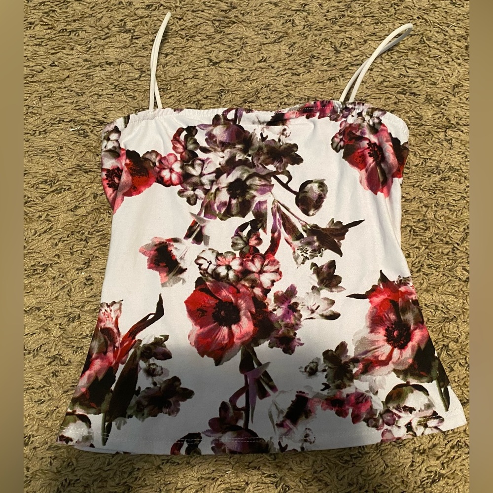 Belle Tweed Floral Tank Top.